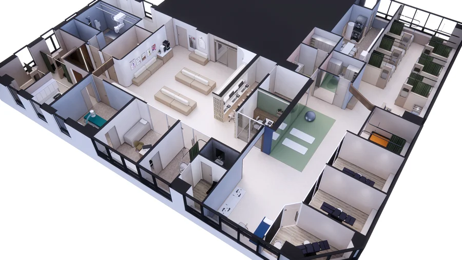 병원인테리어3D레이아웃