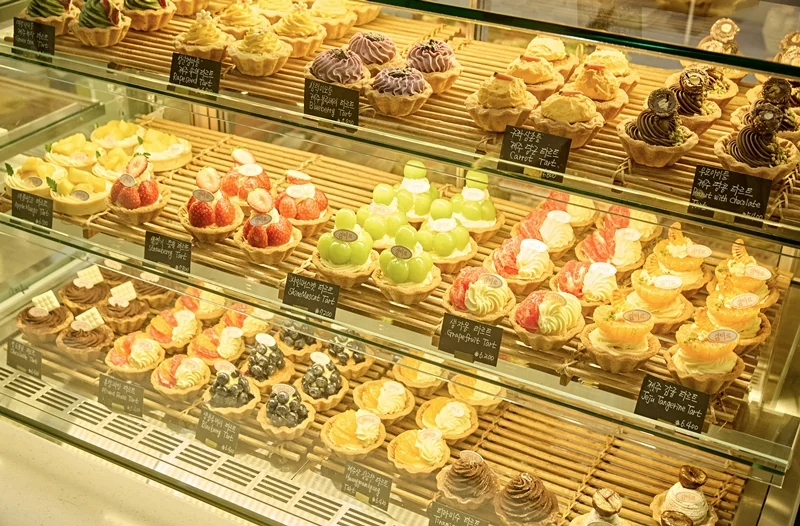 디저트쇼케이스진열